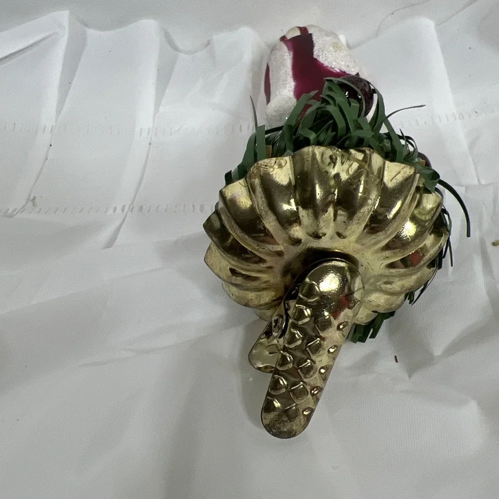 Purple And White‎ Clip-On Candle Ornament